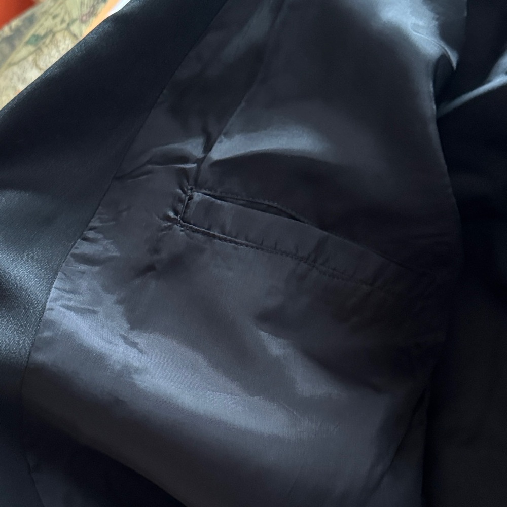 Rachel Comey Amboy Black Silver Metallic Jacquard Blazer Jacket πΎππͺπππ Sz xs - Picture 9 of 16